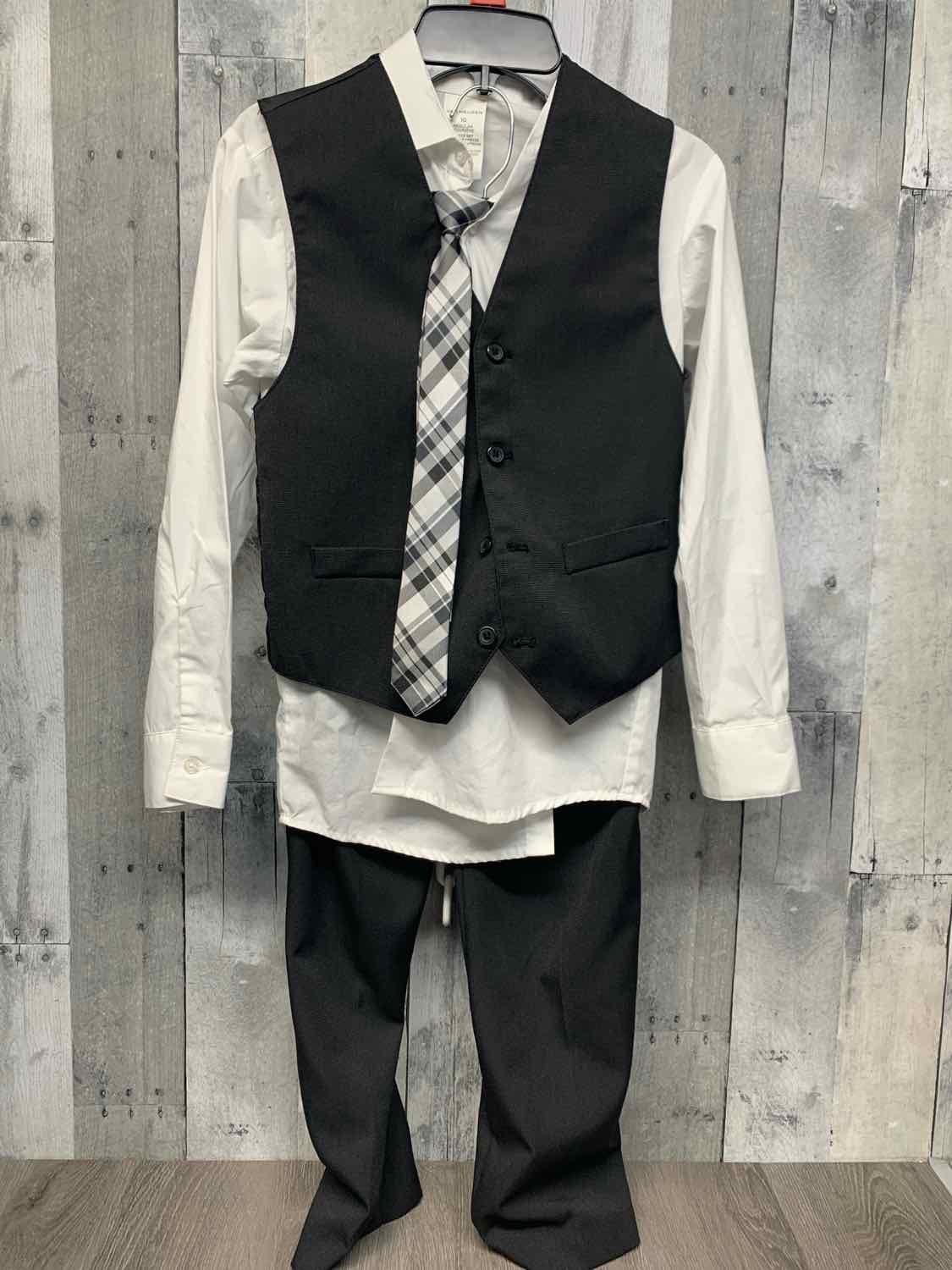 Size 10 Black/White VanHeusen 2pc+ Suit
