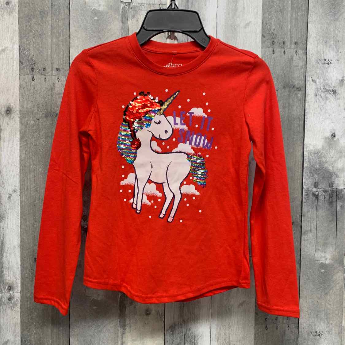 Size 7 Red Graphic BCG Long Sleeve Shirt