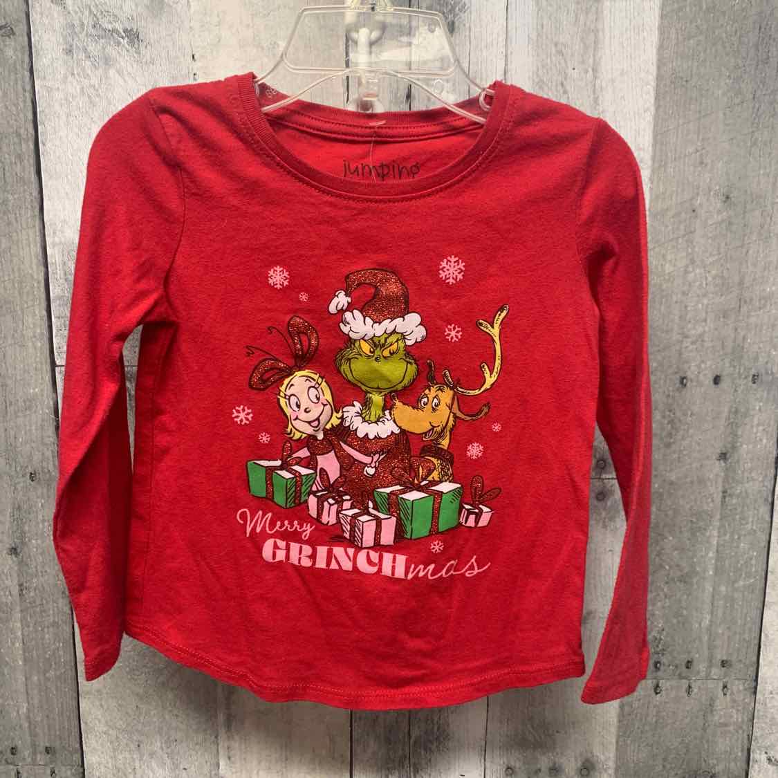 Size 3T Red Graphic Jumping Beans Long Sleeve Shirt