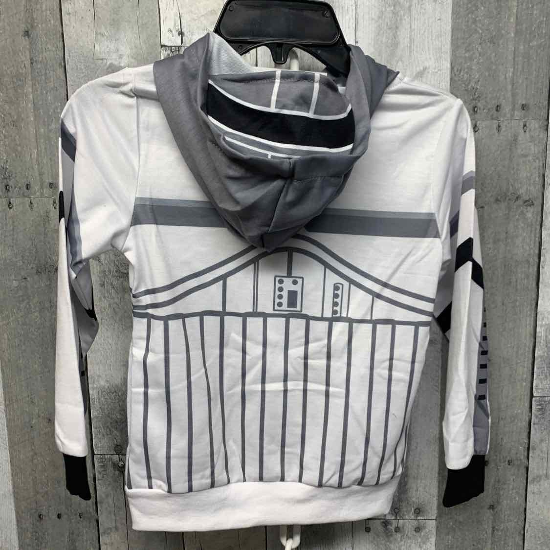 Size 4/5 White Print Presley Couture Light Jacket