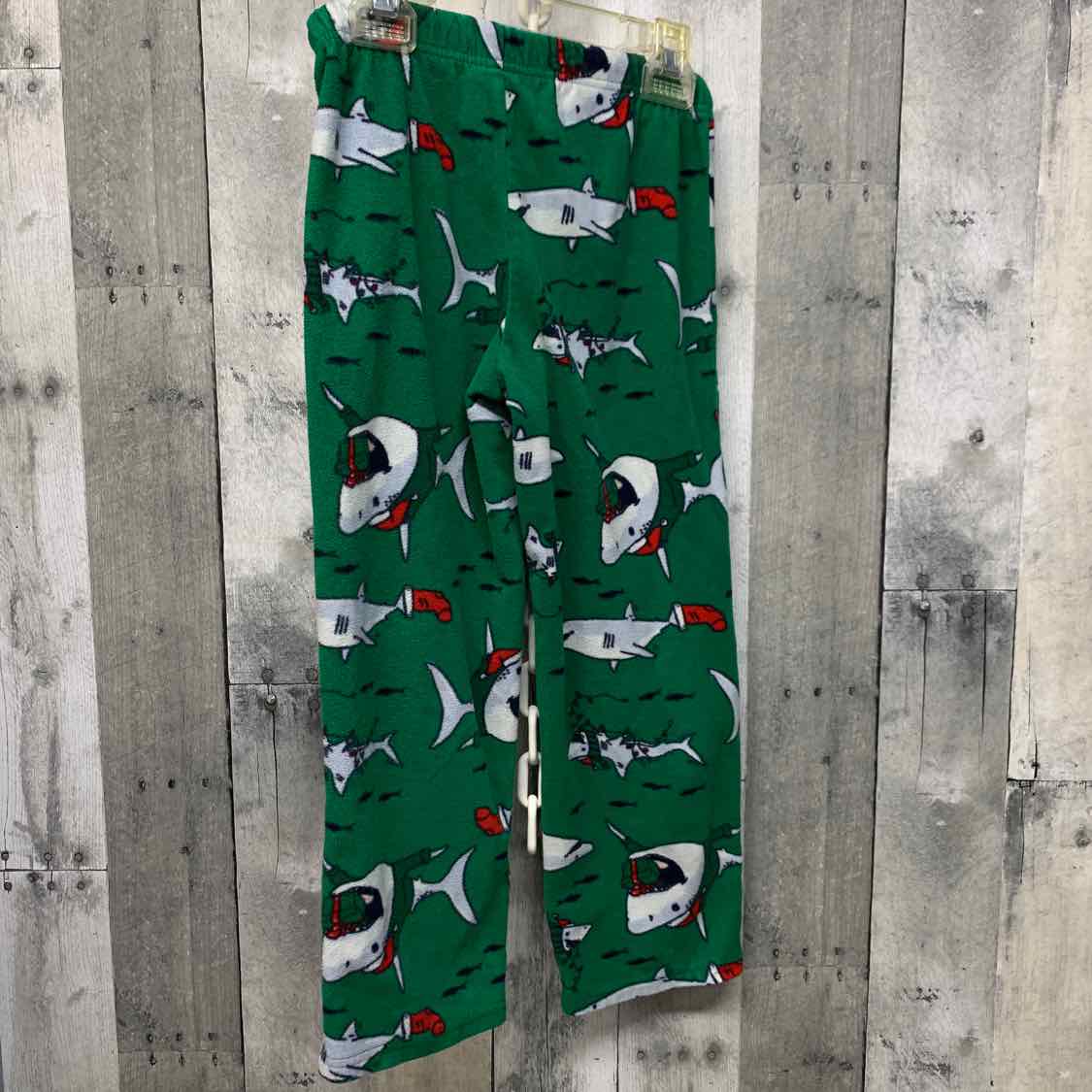 Size 7 Green Print Carter's PJ Bottoms