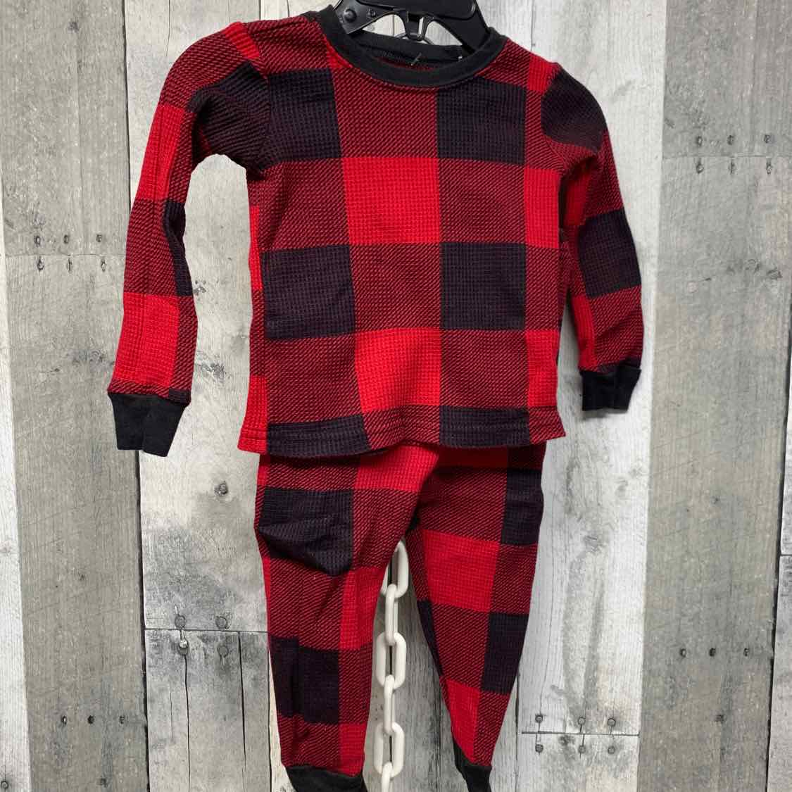 Size 9-12 Months Red/Black Children's Place 2pc PJs
