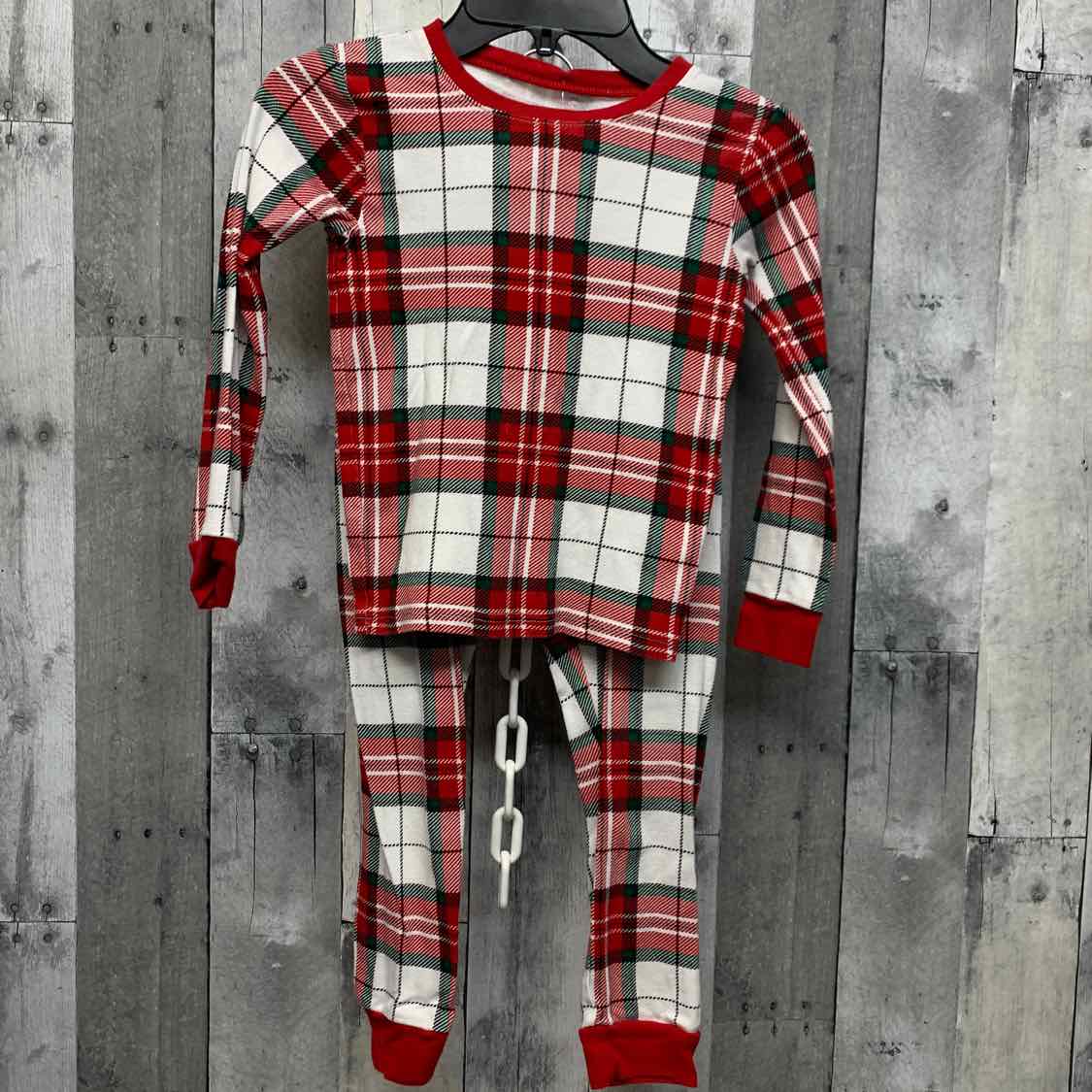 Size 6 White/Red Carter's 2pc PJs