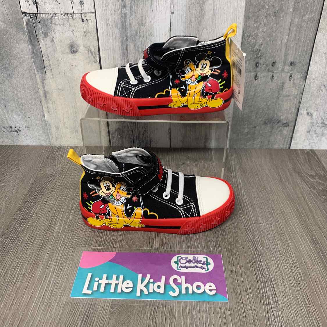 Size 10 Black/Red Disney Sneakers