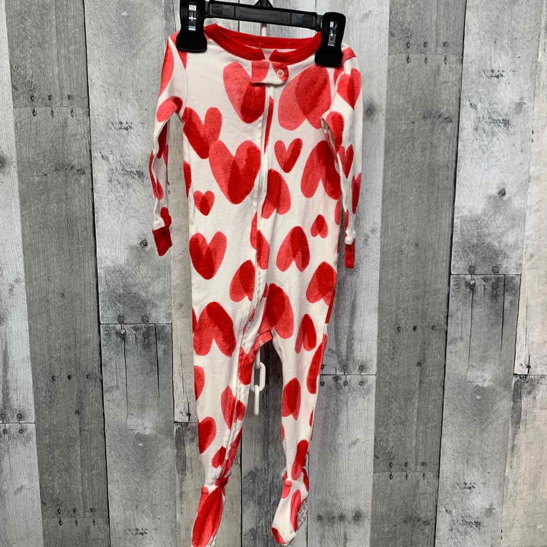 Size 12 Months Red/White Carter's Footy PJs