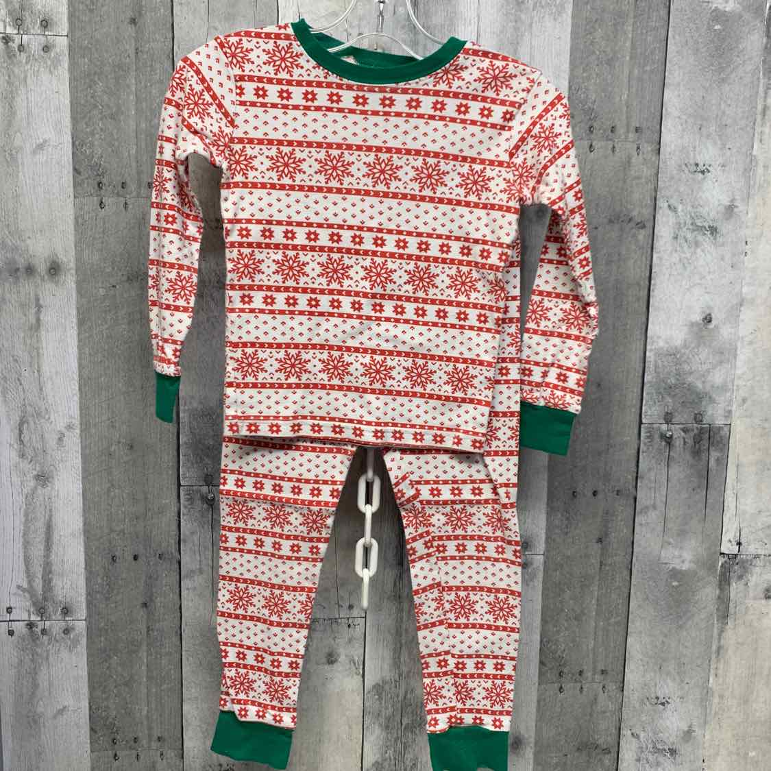 Size 5 White/Red Carter's 2pc PJs