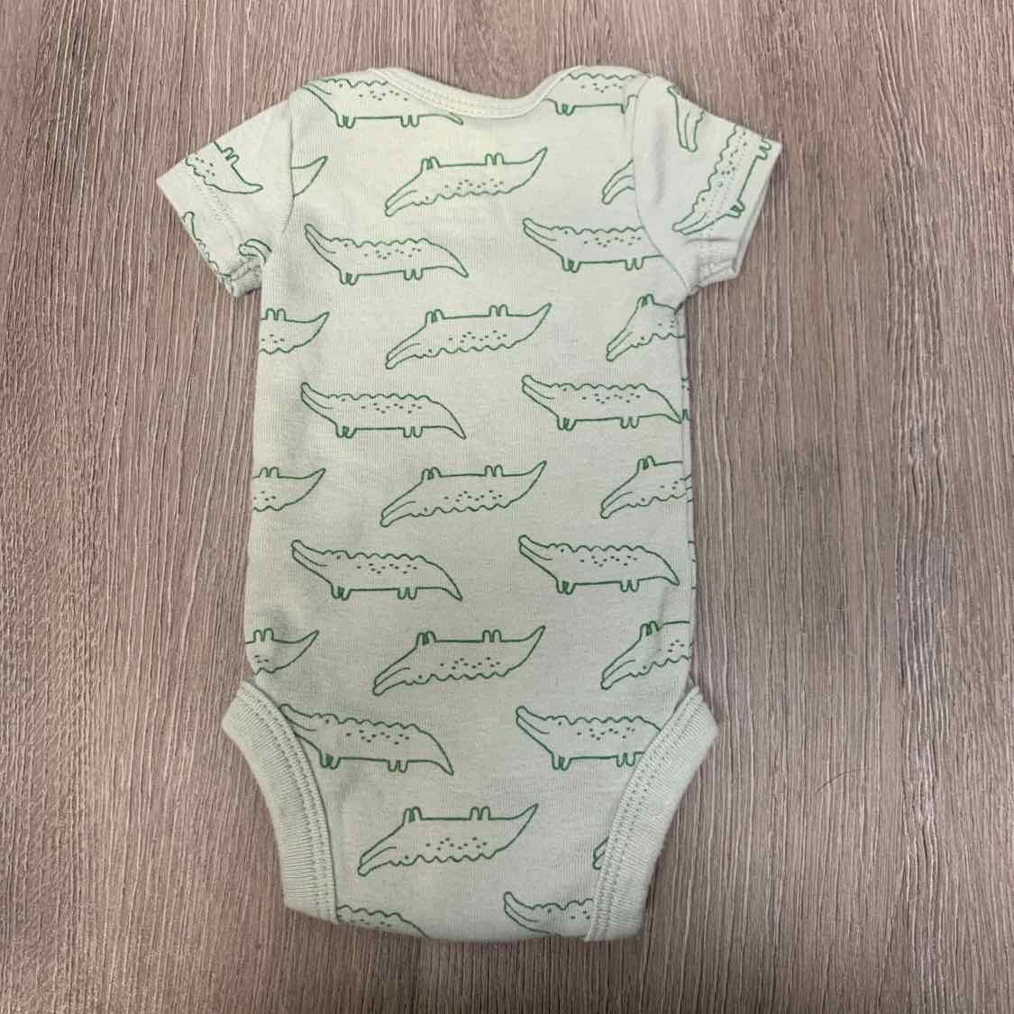 Size Preemie Green Animal Print Carter's Bodysuit
