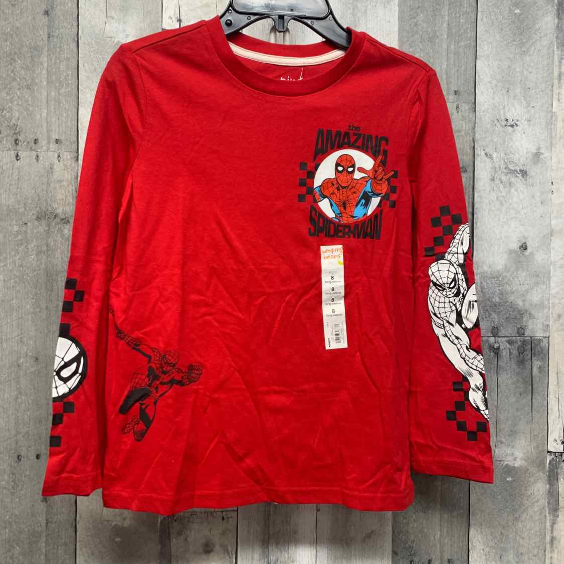 Size 8 Red Jumping Beans Long Sleeve Shirt