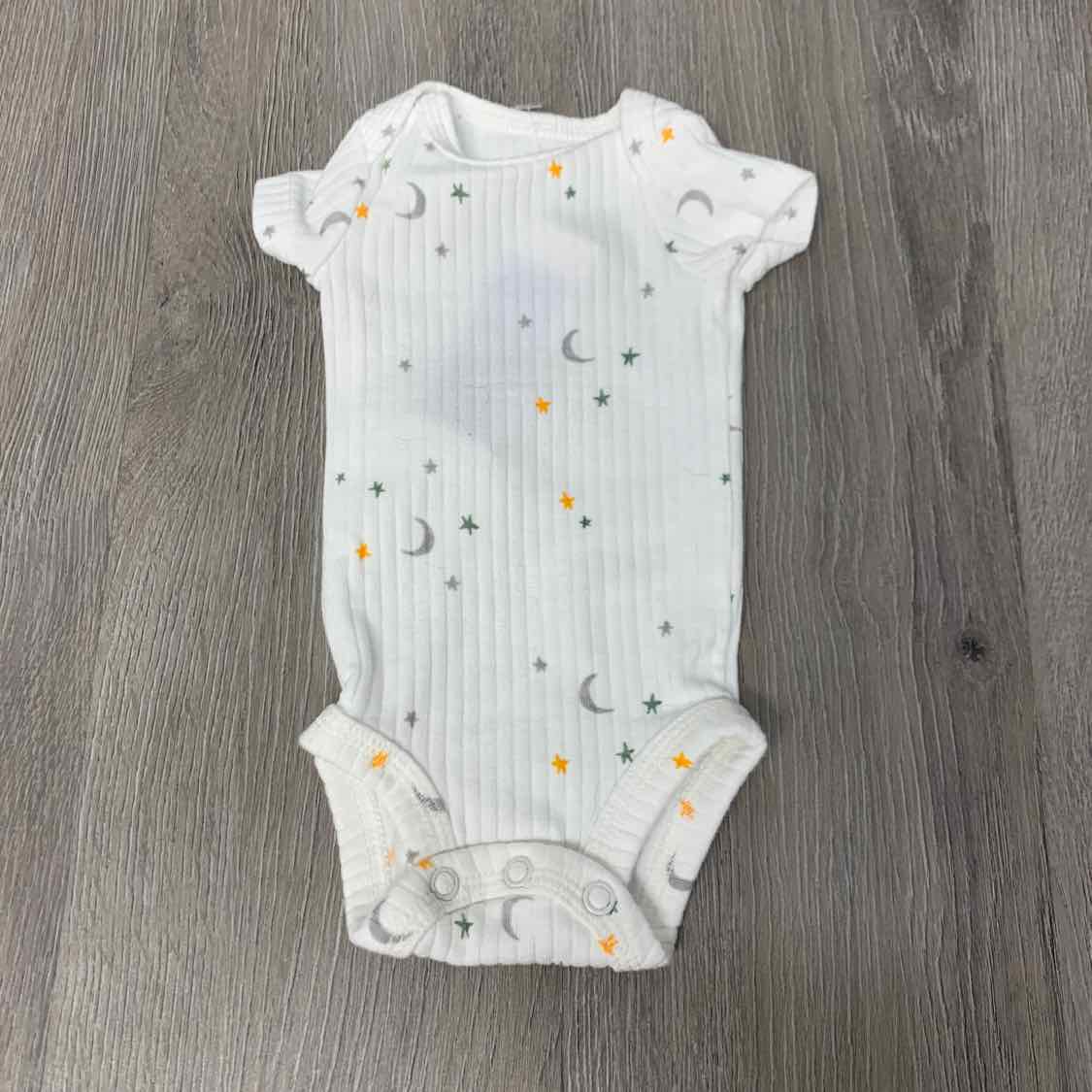Size Preemie White Print Just One You Bodysuit
