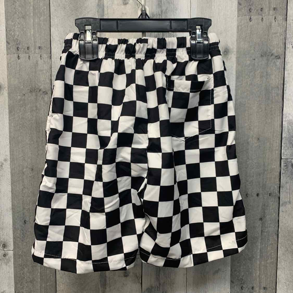 Size Medium White/Black B Brand Swim Trunks