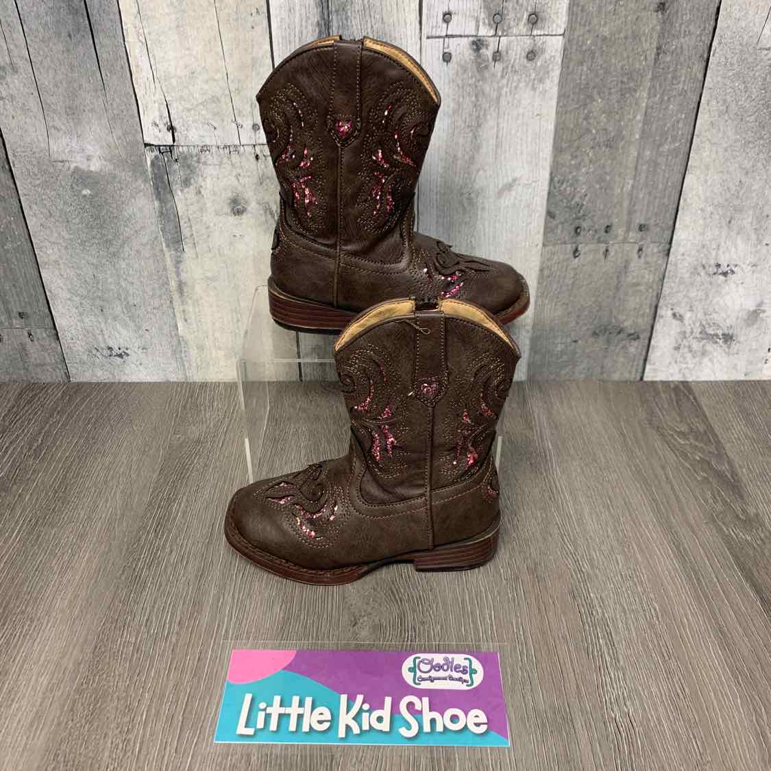 Size 8 Brown/Pink Roper Boots