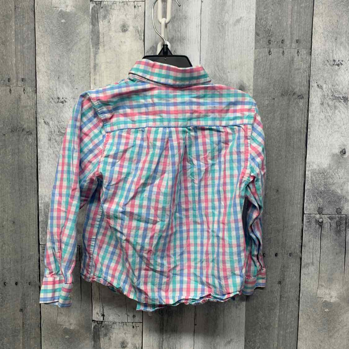 Size 3T Blue/Pink Vineyard Vines LS Button Up