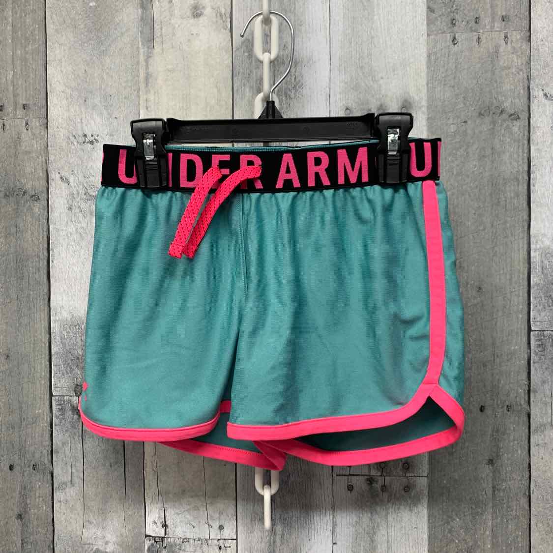 Size Medium Teal/Pink Sport Brand Shorts - Athletic