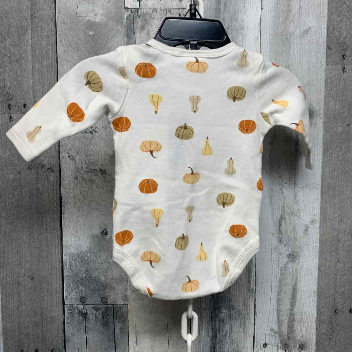 Size 0-3 Months White Print B Brand Bodysuit