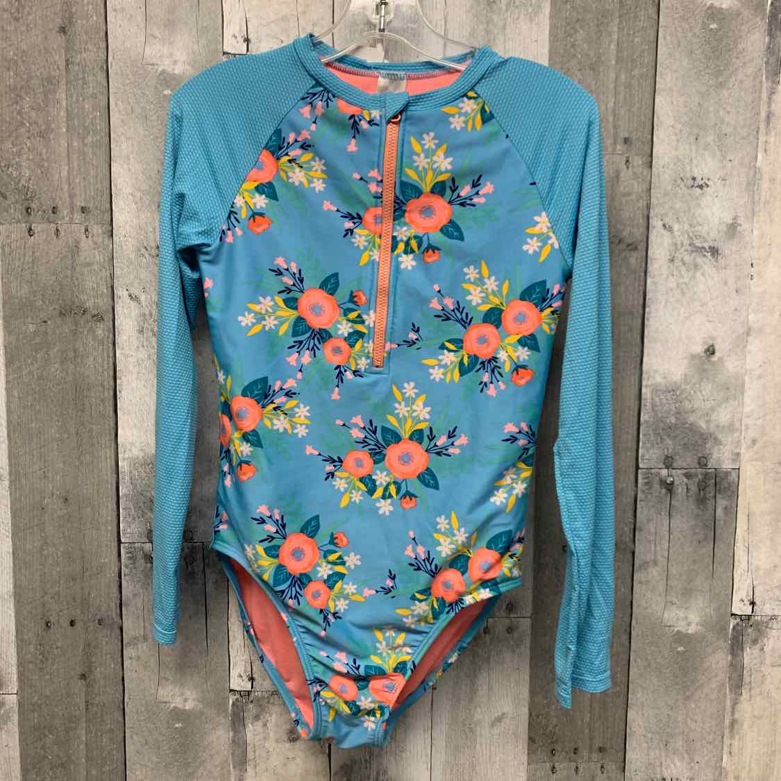 Size 10/12 Blue Print Cat & Jack Swim Suit - 1pc