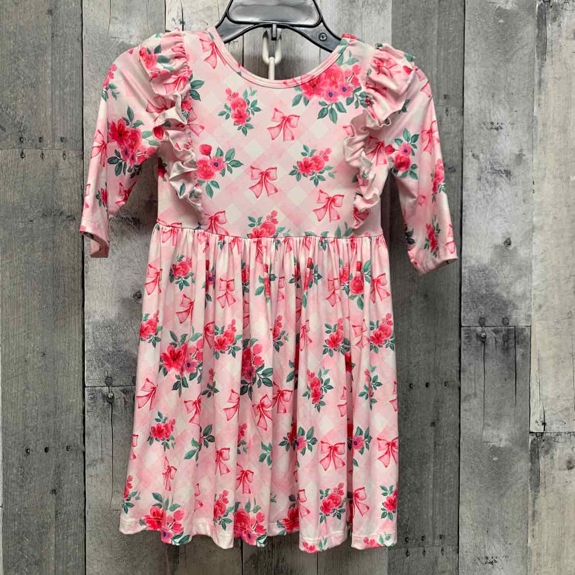 Size 4 Pink/White B Brand Dress