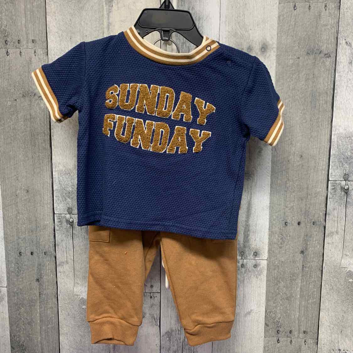 Size 12 Months Navy/Brown Rachel Shirt/Pants