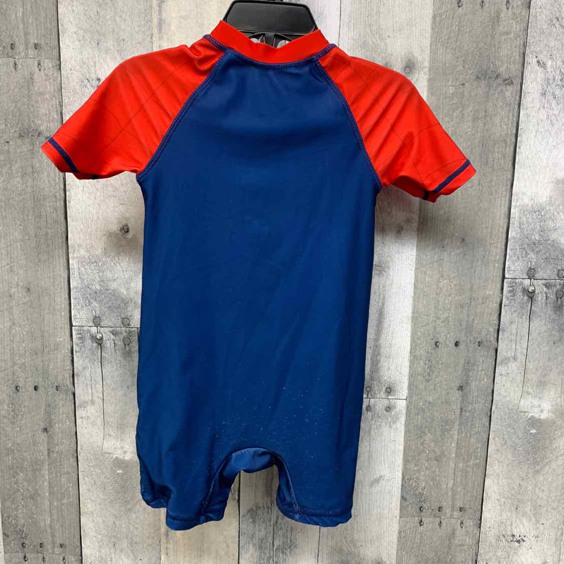 Size 18 Months Navy/Red Marvel 1pc Swim Suit