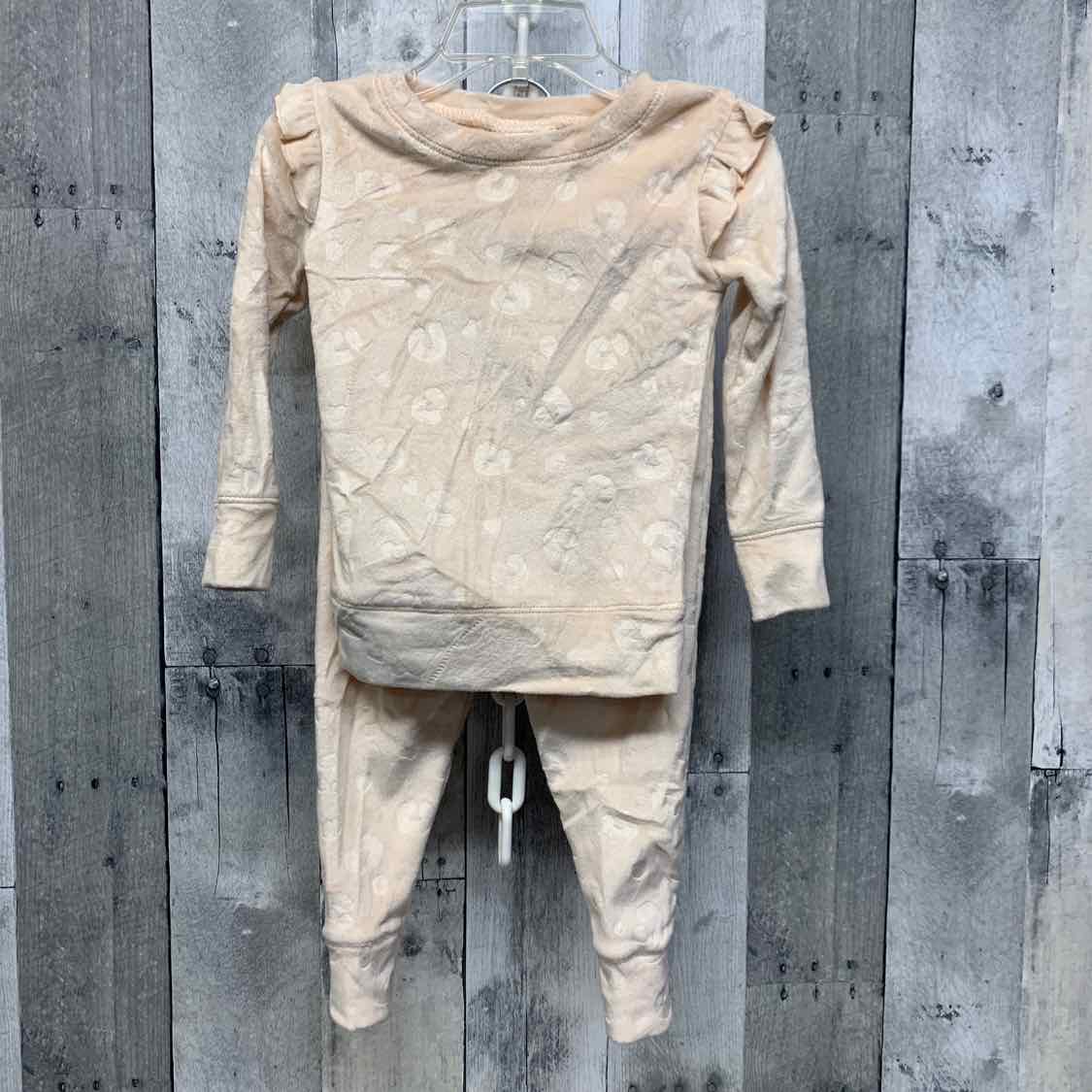 Size 2T Ivory Nicole Miller 2pc PJs