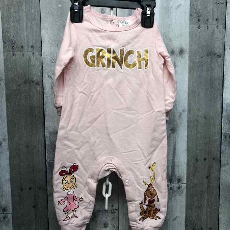 Size 6-9 Months Pink Print Dr Seuss Romper