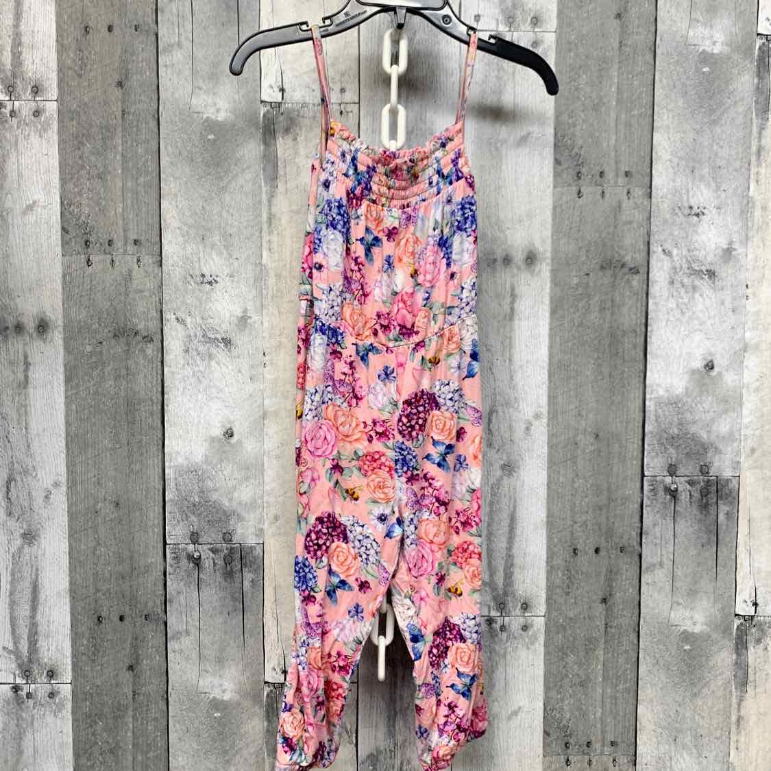 Size 2T Pink Floral Print Posh Peanut Romper