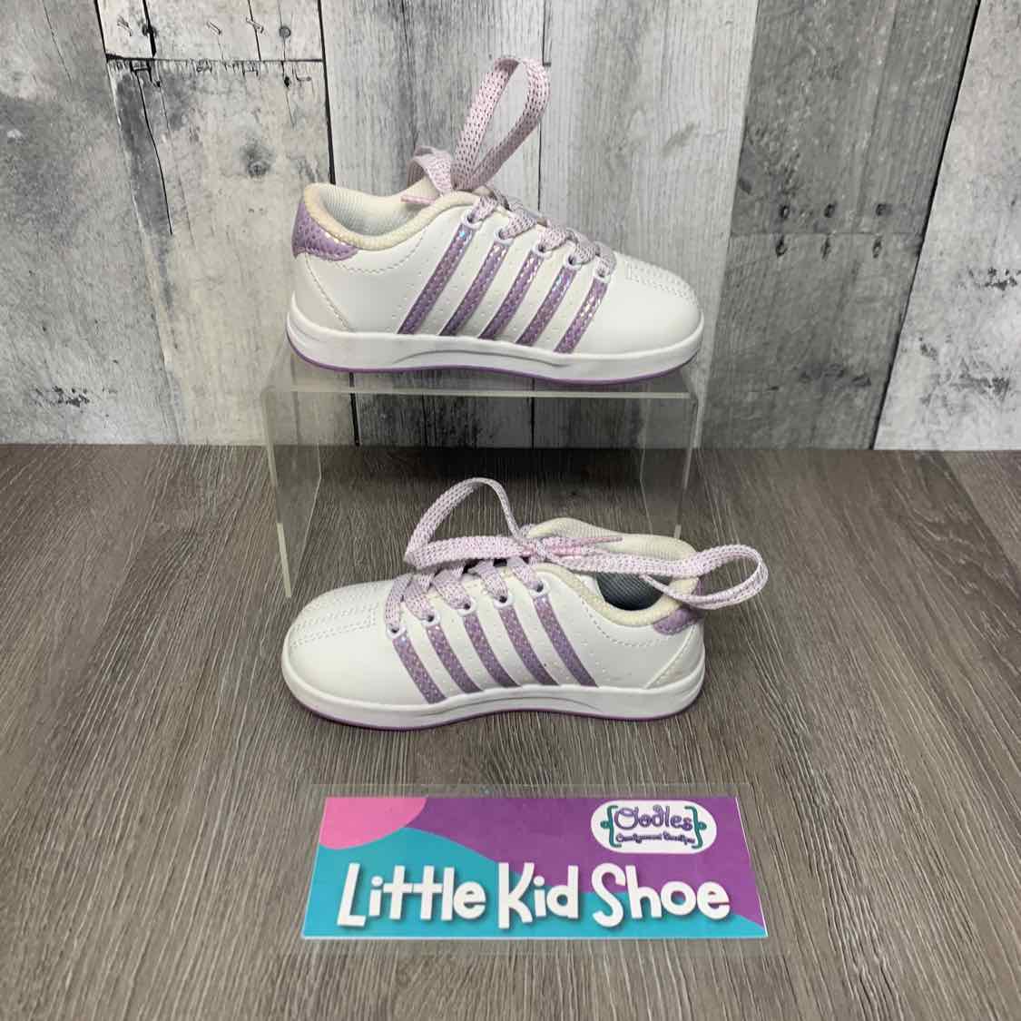 Size 9 White/Purple K swiss Sneakers