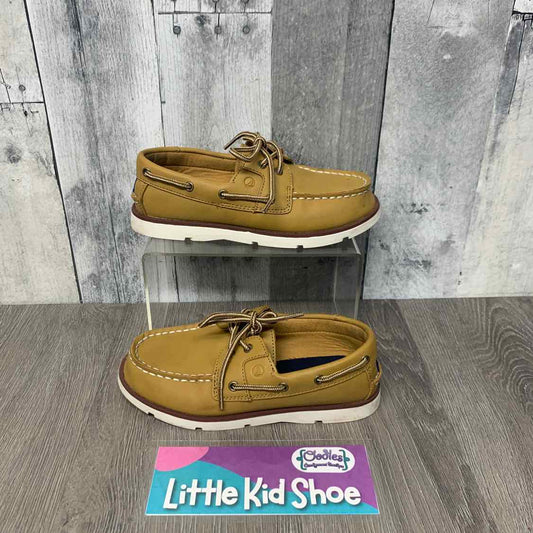 Size 1 Brown Sperry Loafers