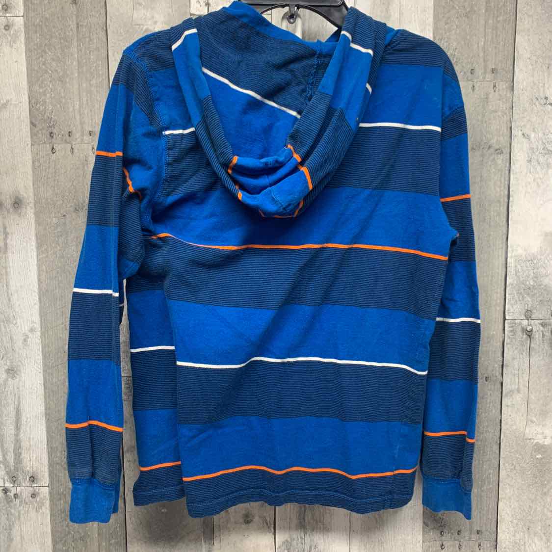 Size 10/12 Blue Striped Wrangler Long Sleeve Shirt