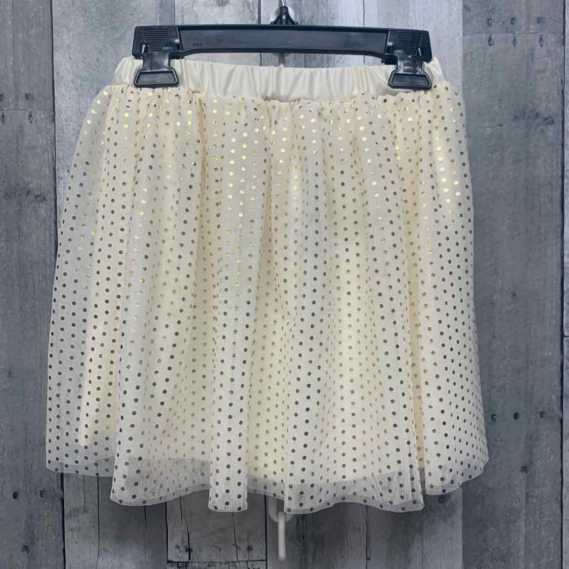 Size 6/6X Ivory/Gold Holiday Brands Skirt