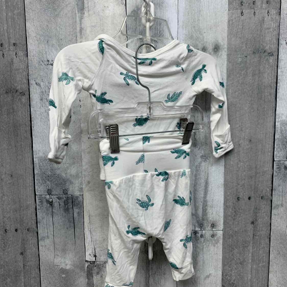 Size 3 Months White/Green Just One You Shirt/Pants
