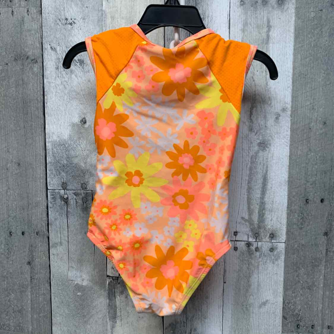 Size 2T Orange Print Cat & Jack Swim Suit - 1pc