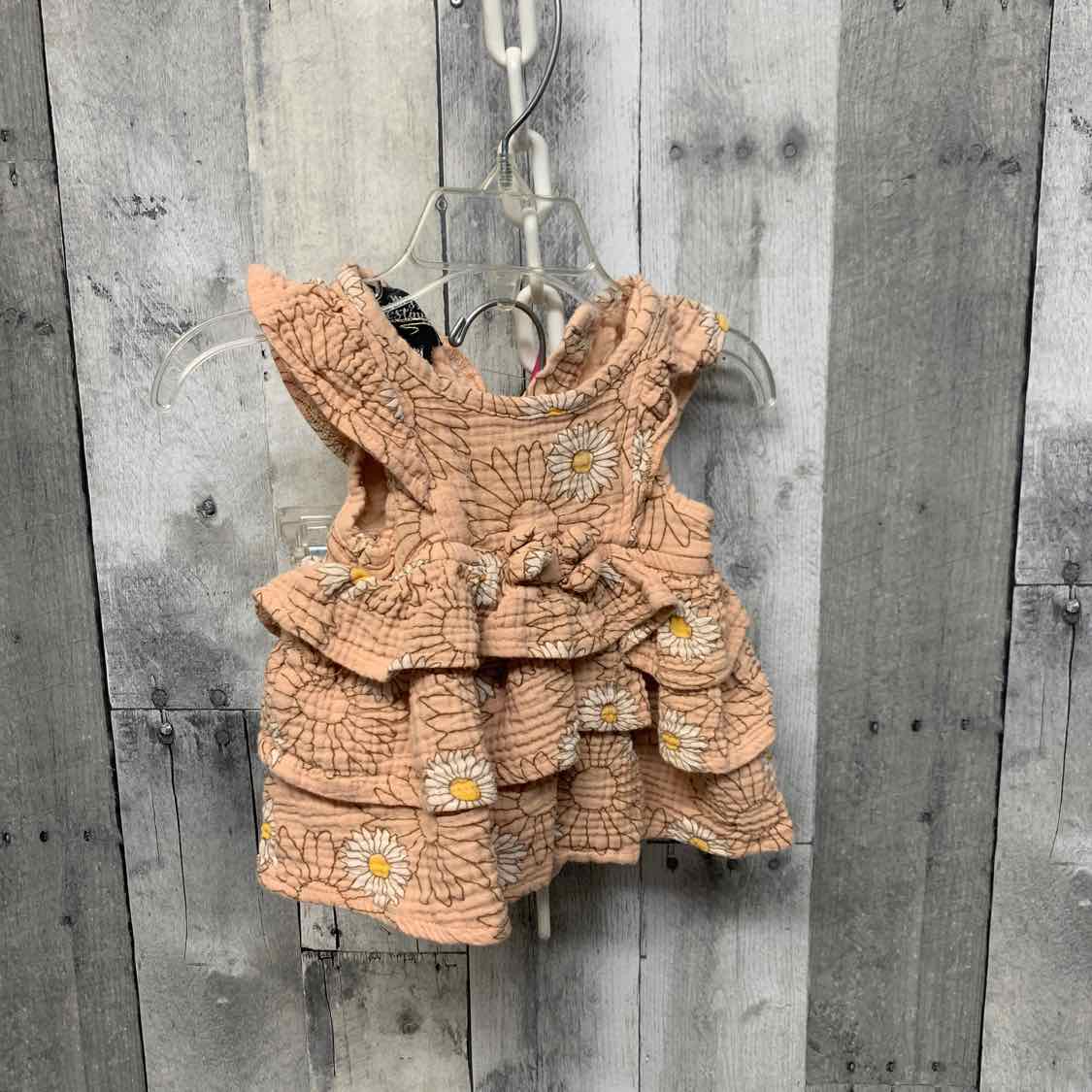 Size 6-9 Months Pink Print B Brand 2pc Dress