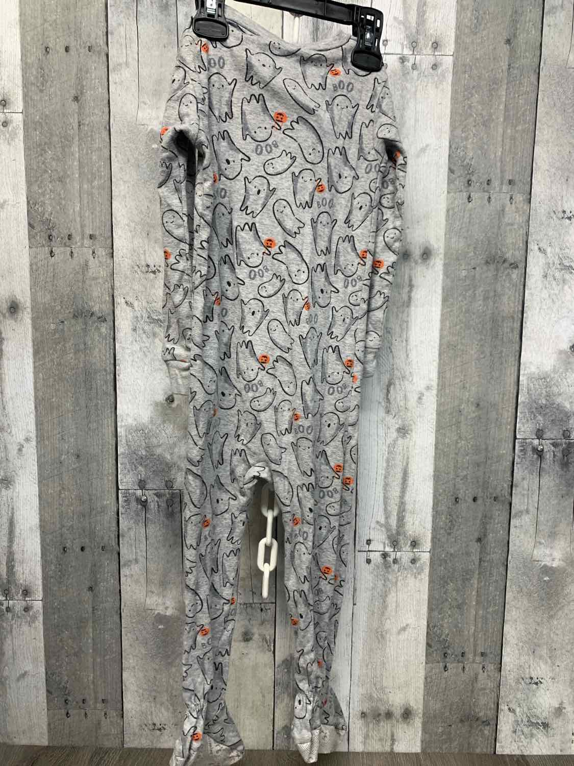 Size 3T Gray Print Child of Mine Footy PJs