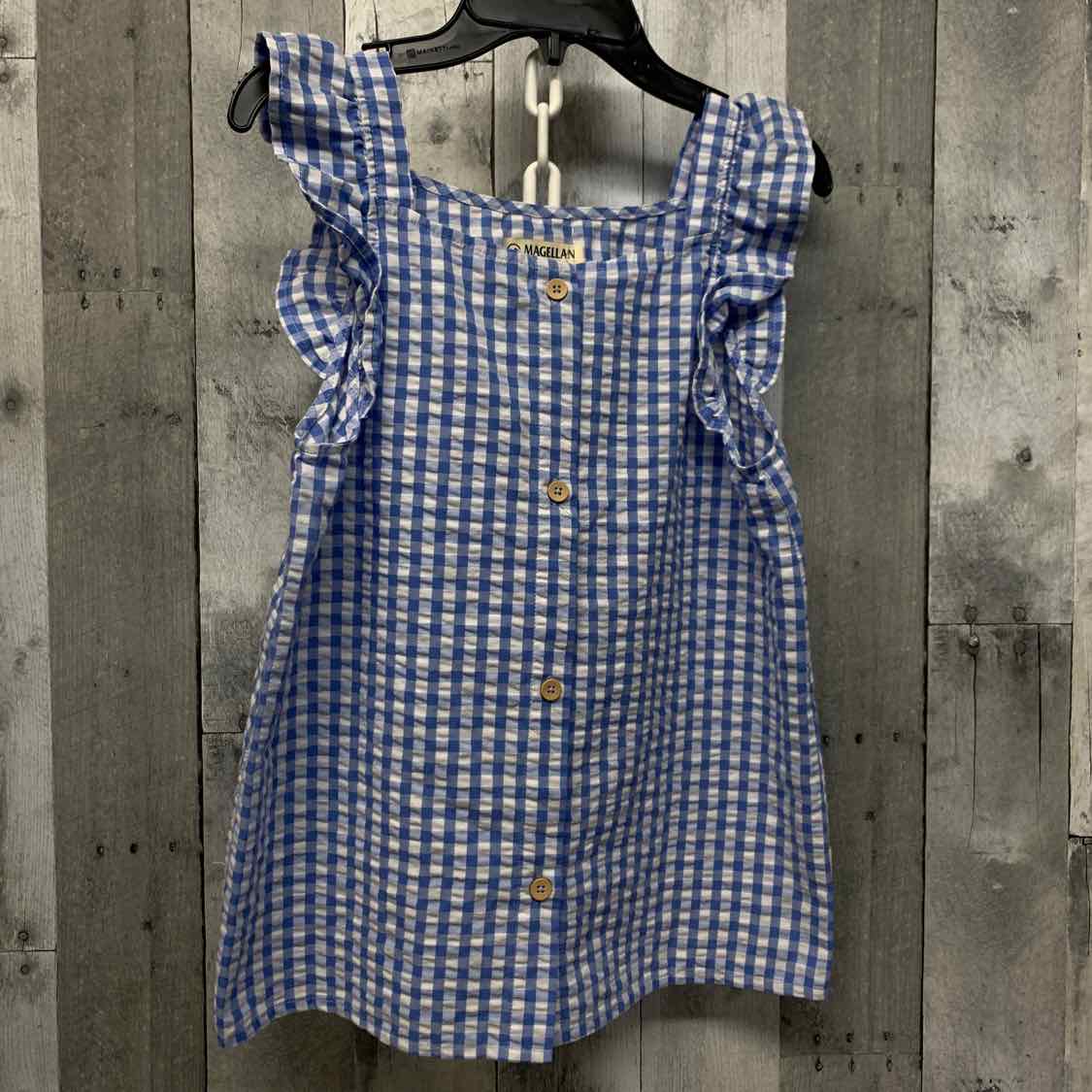Size 16 Blue Plaid Magellan Outdoors Tank Top