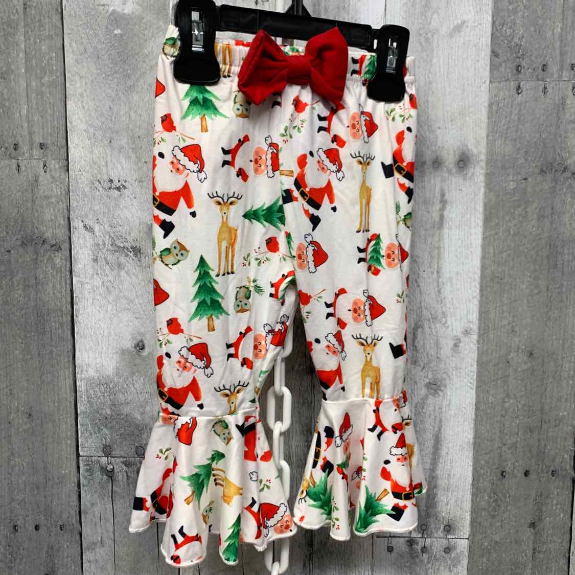 Size 6-9 Months White Print B Brand Athletic Pants