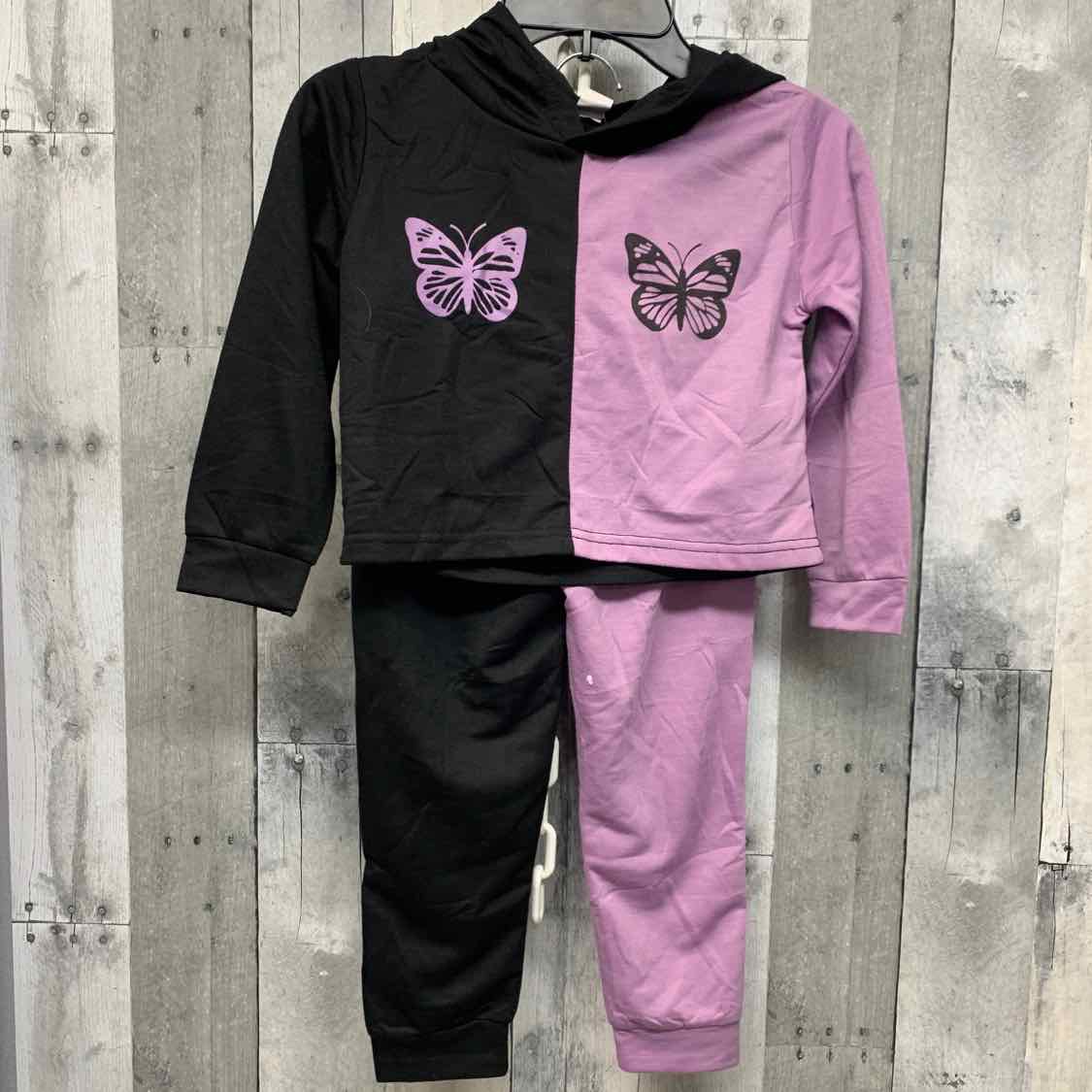 Size 4 Purple/Black B Brand Jacket/Pants