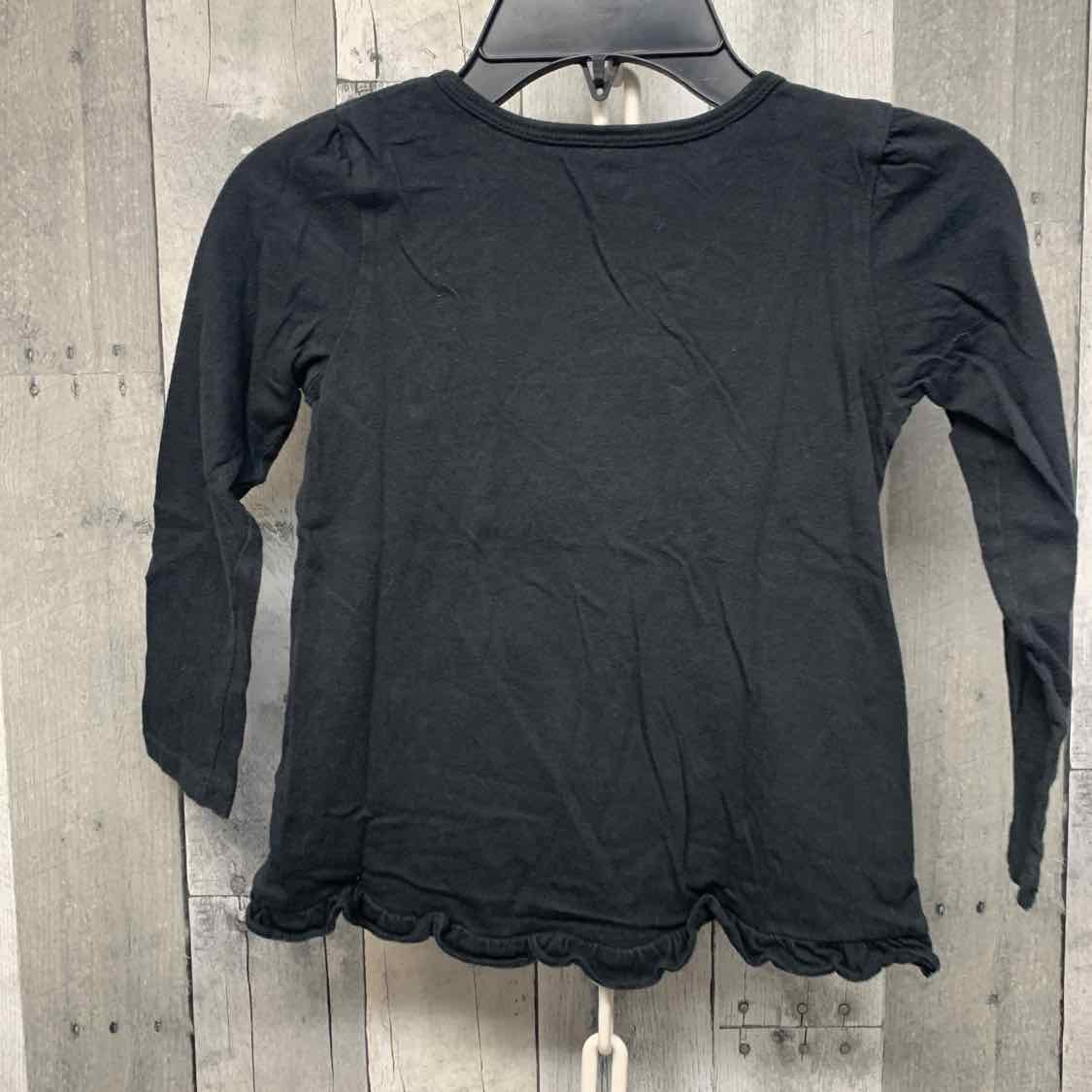 Size 5T Black Graphic Carter's Long Sleeve Shirt
