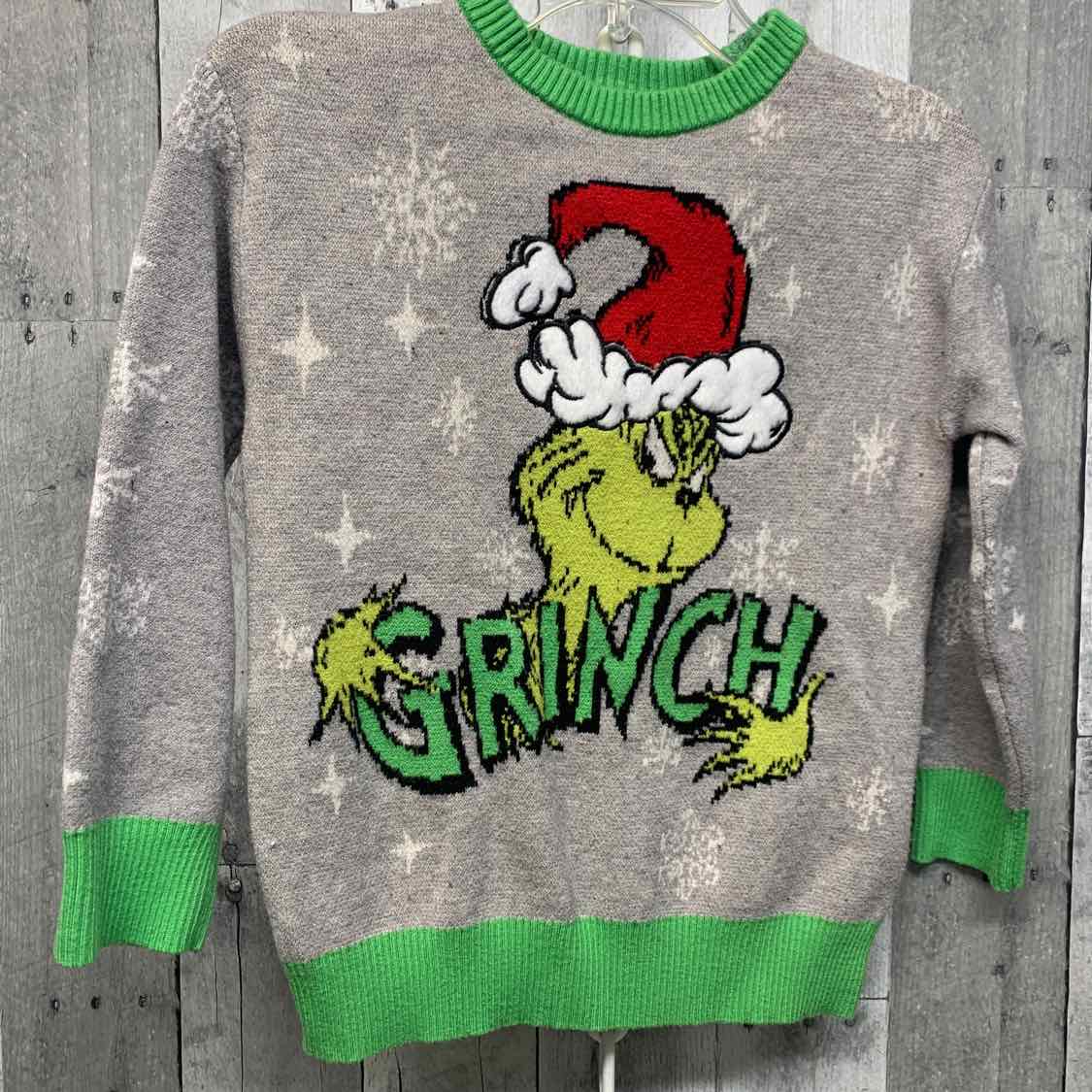 Size 7/8 Gray Graphic Dr Seuss Sweater - Outer