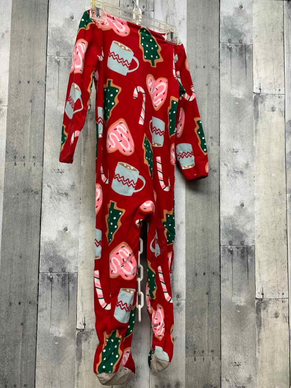 Size 4T Red Child of Mine Footy PJs