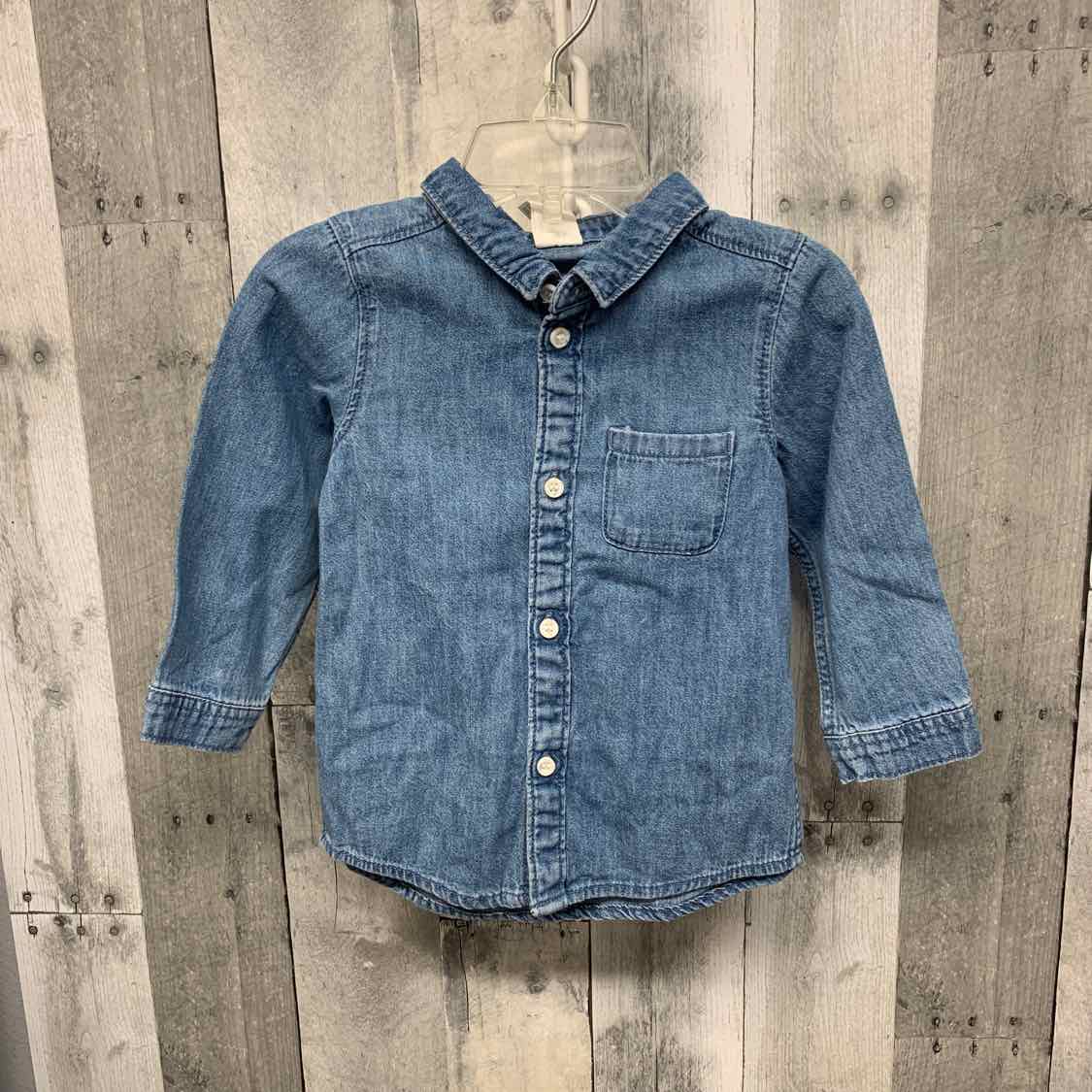 Size 12 Months Denim H&M LS Button Up