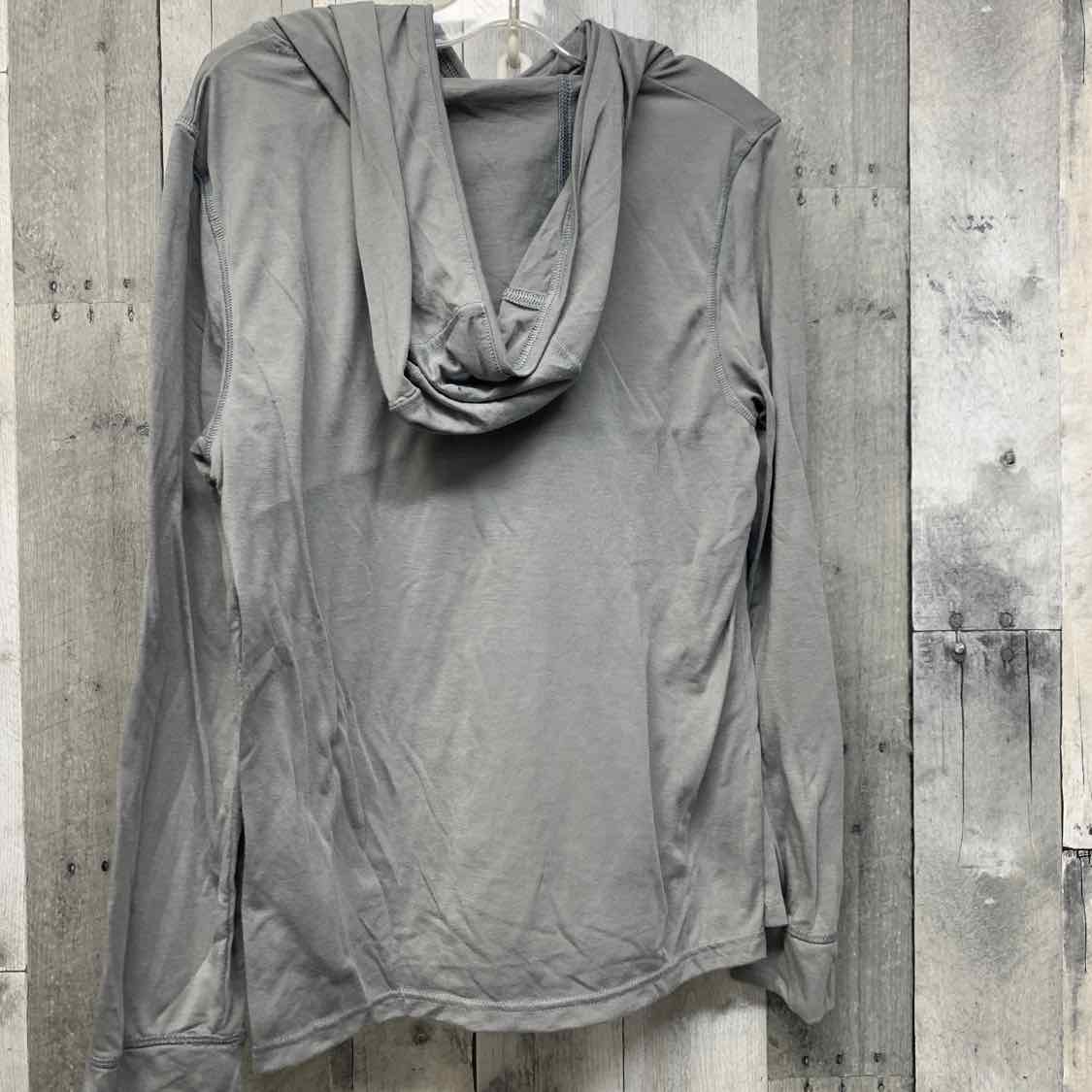 Size Large Gray Graphic Sport Brand Long Sleeve Shirt