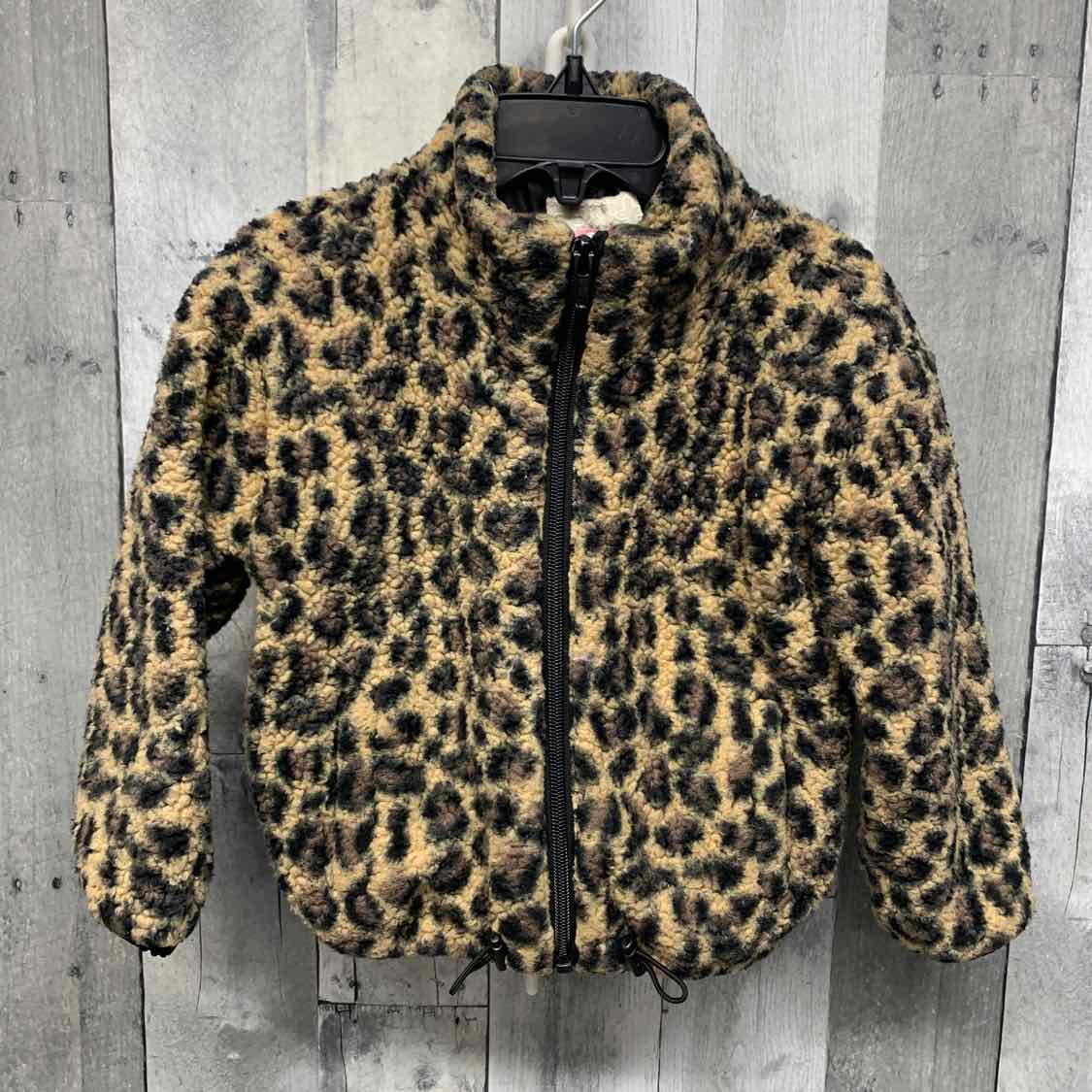 Size 2T Brown Animal Print Mid Brand Light Jacket