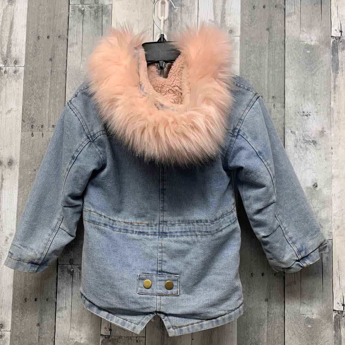 Size 4T Denim/Pink B Brand Snow Jacket