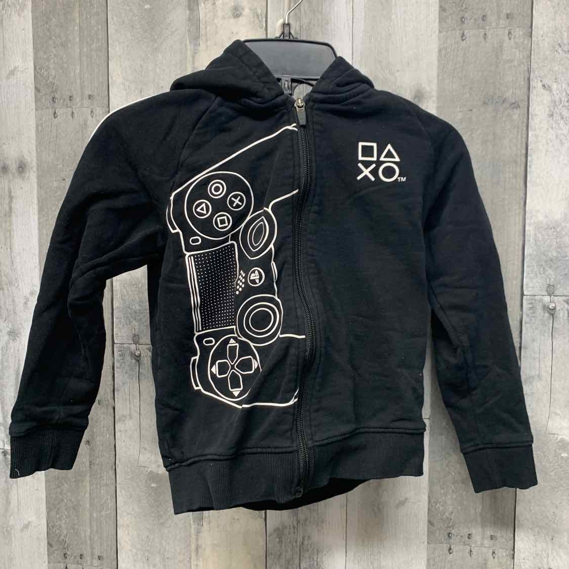 Size 7 Black Graphic B Brand Light Jacket