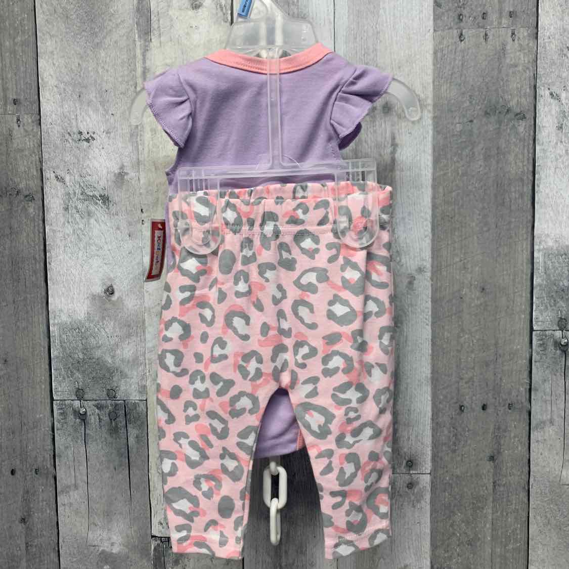Size 0-3 Months Purple/Pink Kidgets Shirt/Leggings
