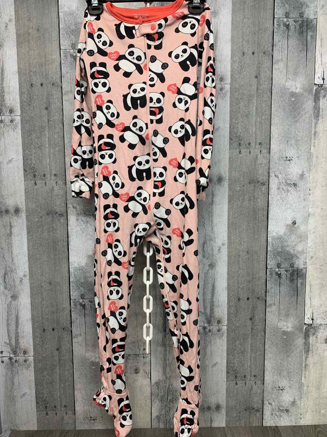 Size 4T Pink/Black Children's Place Footy PJs
