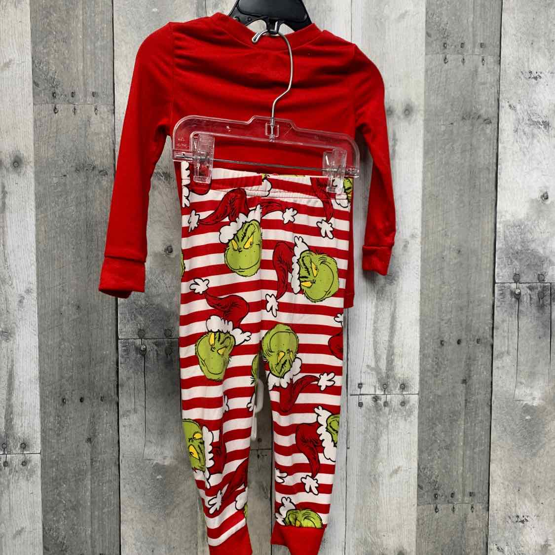 Size 2T Red/Green Dr Seuss 2pc PJs - OodlesCB