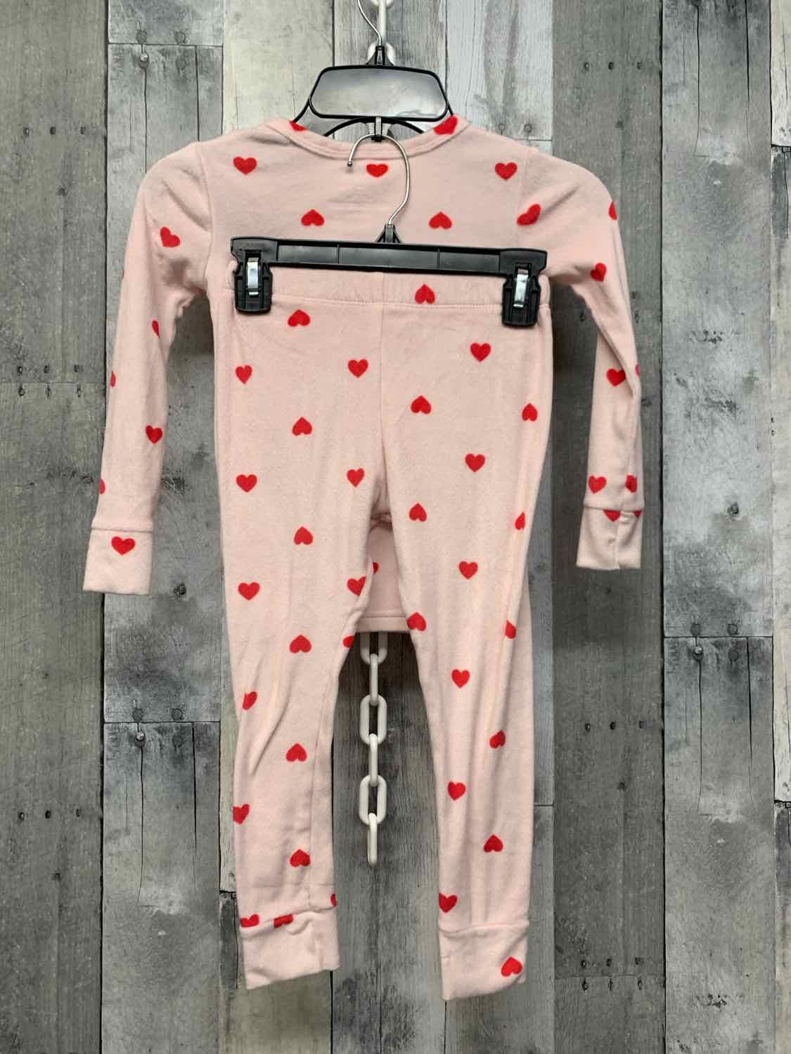 Size 4T Pink Print Cat & Jack 2pc PJs