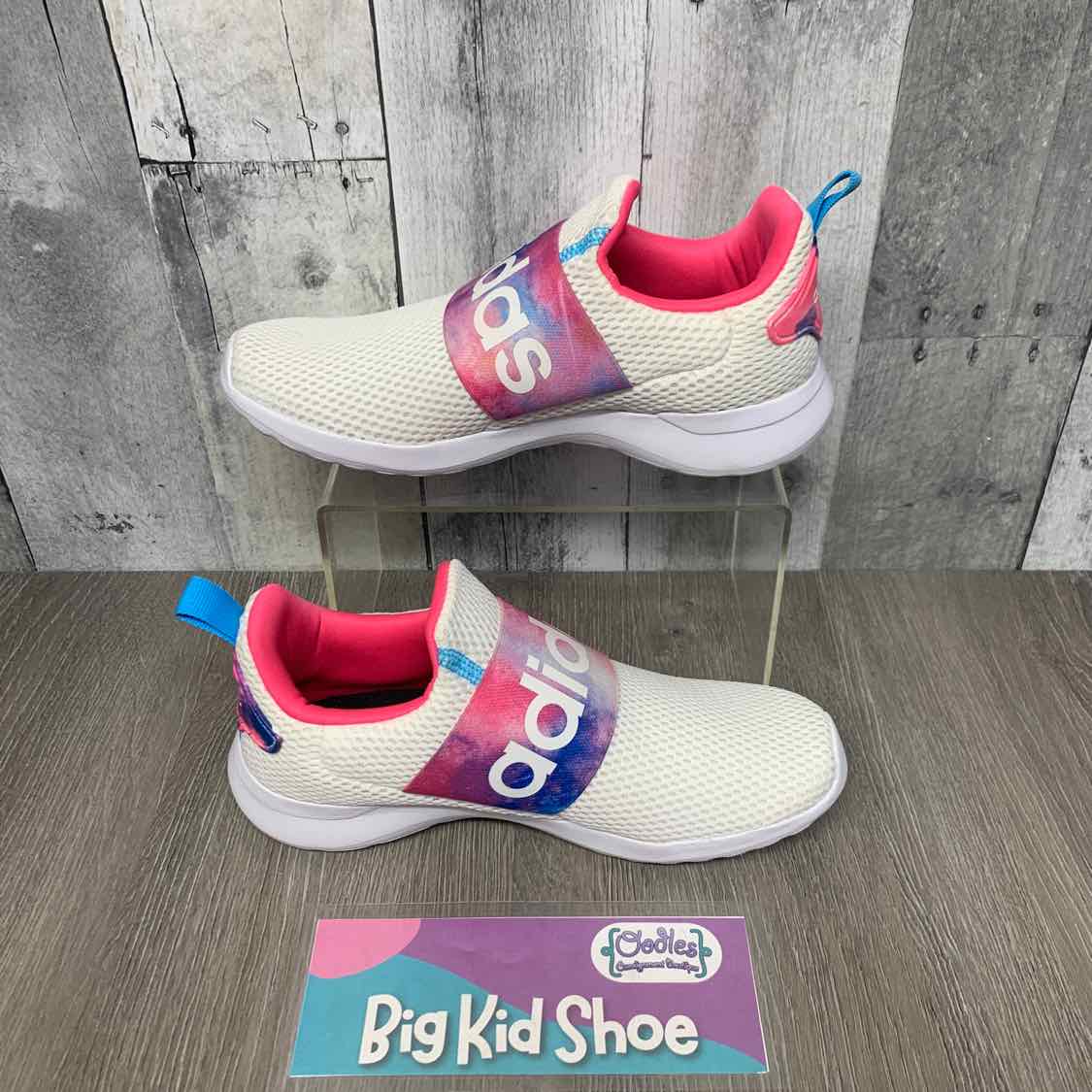 Size 3 White/Pink Sport Brand Sneakers