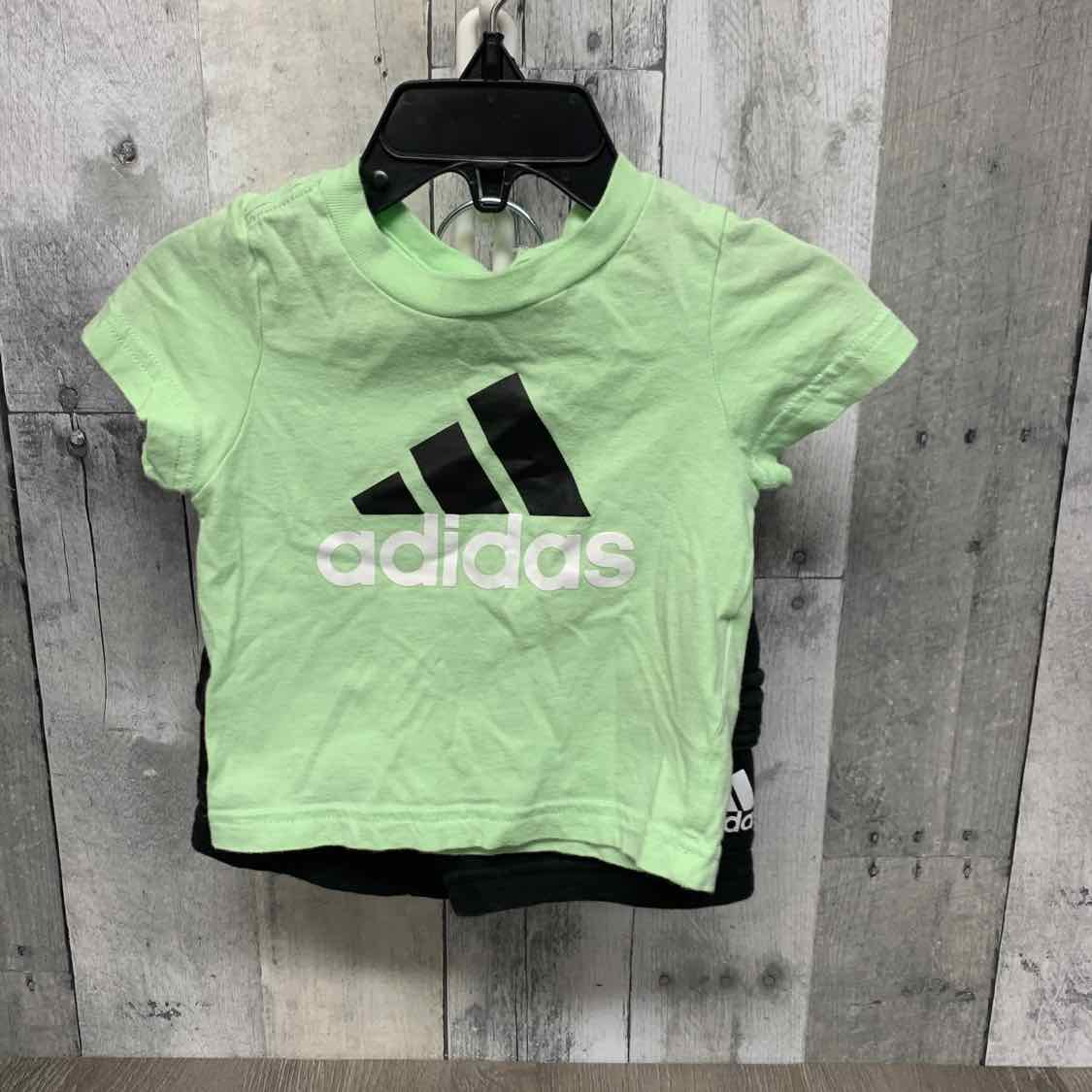 Size 3 Months Green/Black Sport Brand Shirt/Shorts
